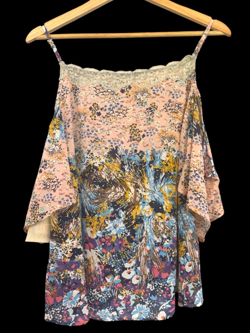 Aratta Silent Journey Cold Shoulder Blouse NWT - Picture 2 of 3